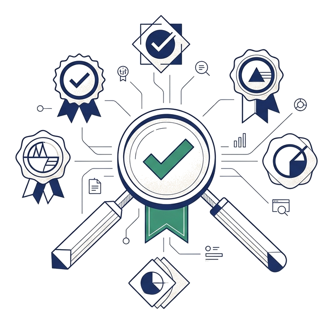 Editorial illustration of a HIPAA assessment
